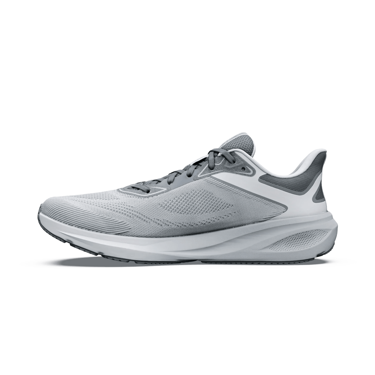 Altra Motiv FLX men's road running shoes in Ultimate Grey and Lunar Rock.