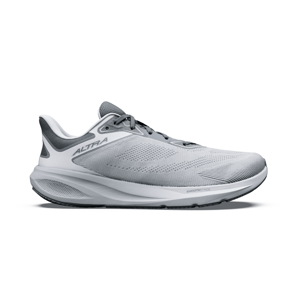Altra Motiv FLX men's road running shoes in Ultimate Grey and Lunar Rock.