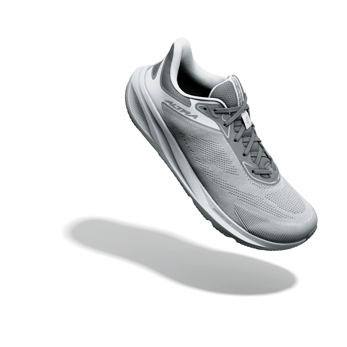 Altra Motiv FLX men's road running shoes in Ultimate Grey and Lunar Rock.