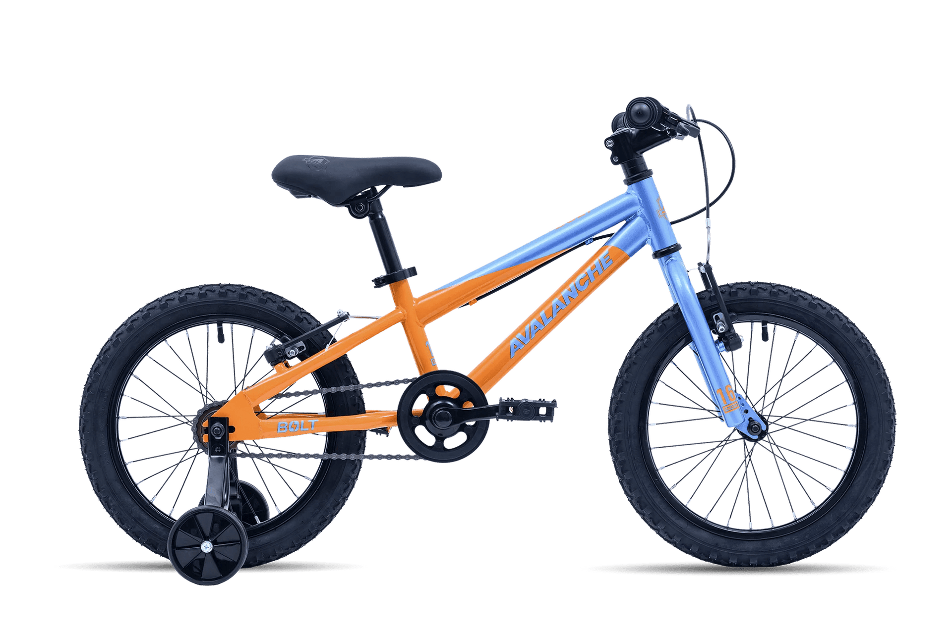 Avalanche Bolt Boys Bike 16" - Kids Bikes - Side view - Xciter Sports