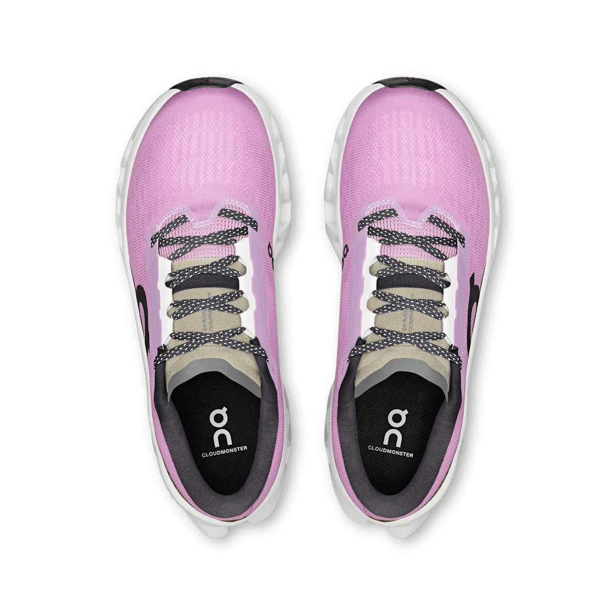 Women's On Cloudmonster 3 running shoe in Sakura Ivory - product view 2