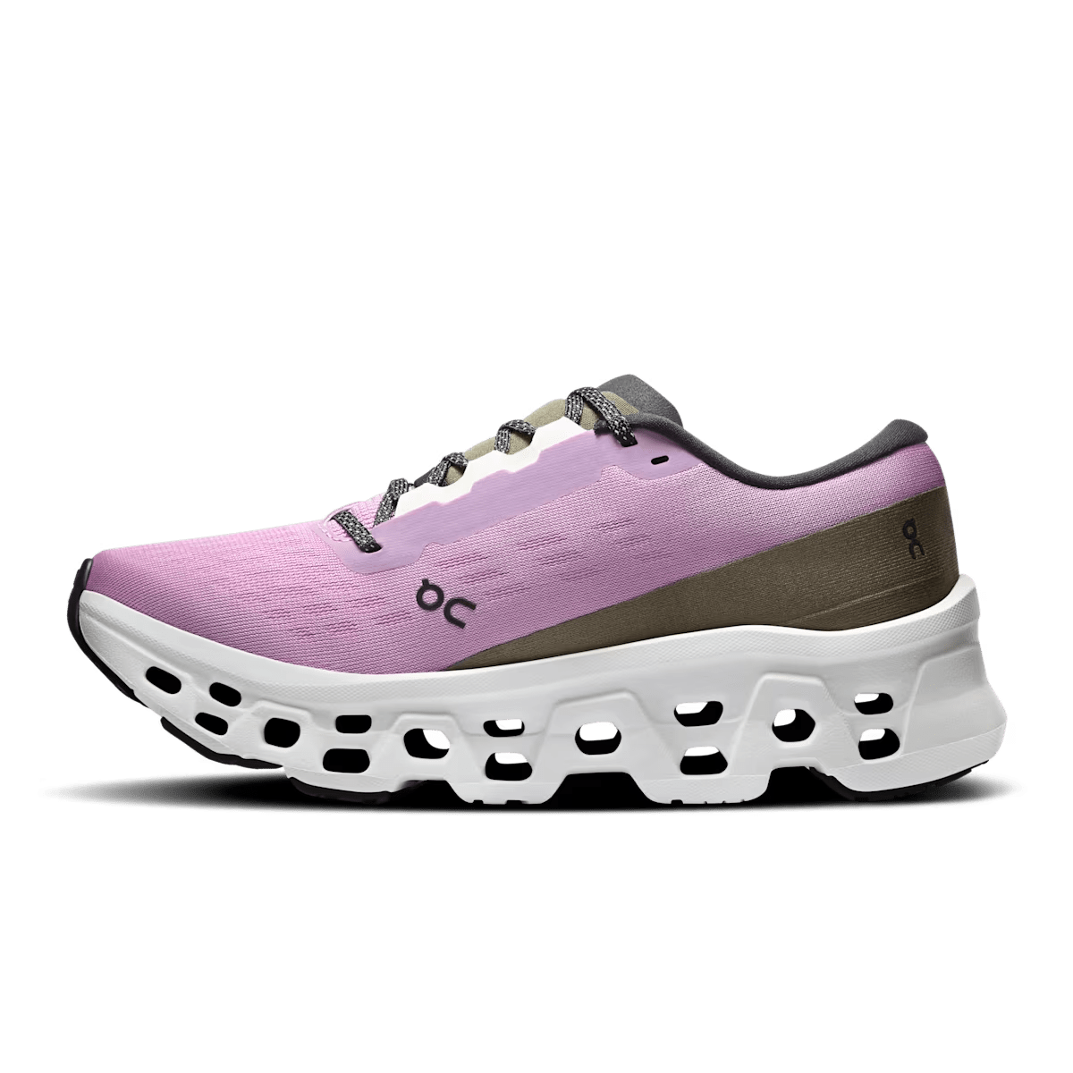 Women's On Cloudmonster 3 running shoe in Sakura Ivory - product view 4