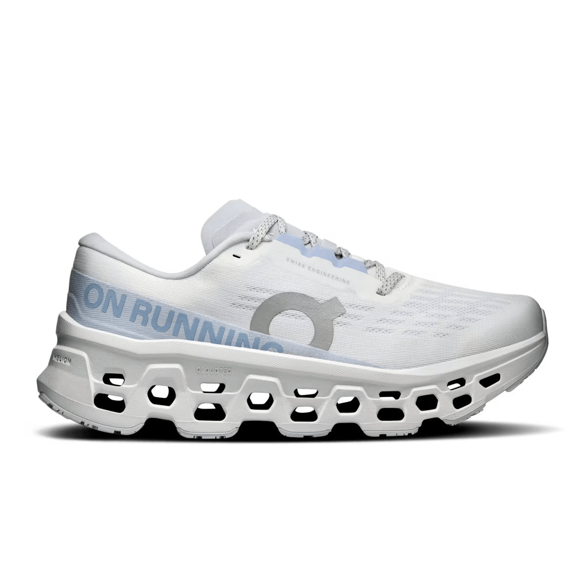 Women's On Cloudmonster 3 running shoe in White Frost - product view 1