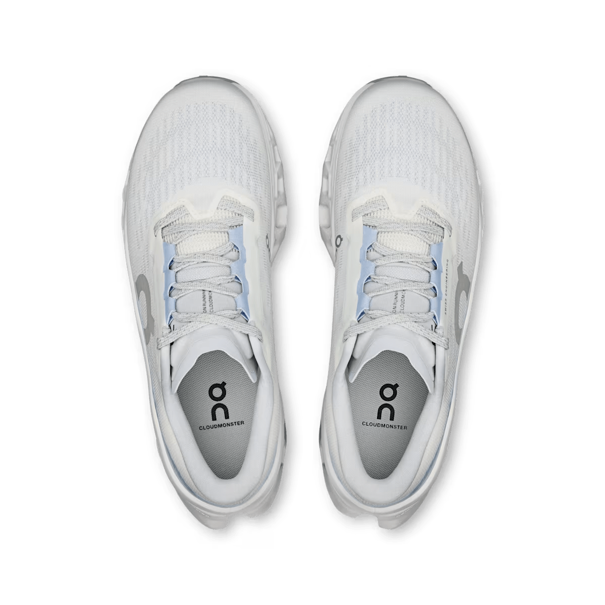 Women's On Cloudmonster 3 running shoe in White Frost - product view 2