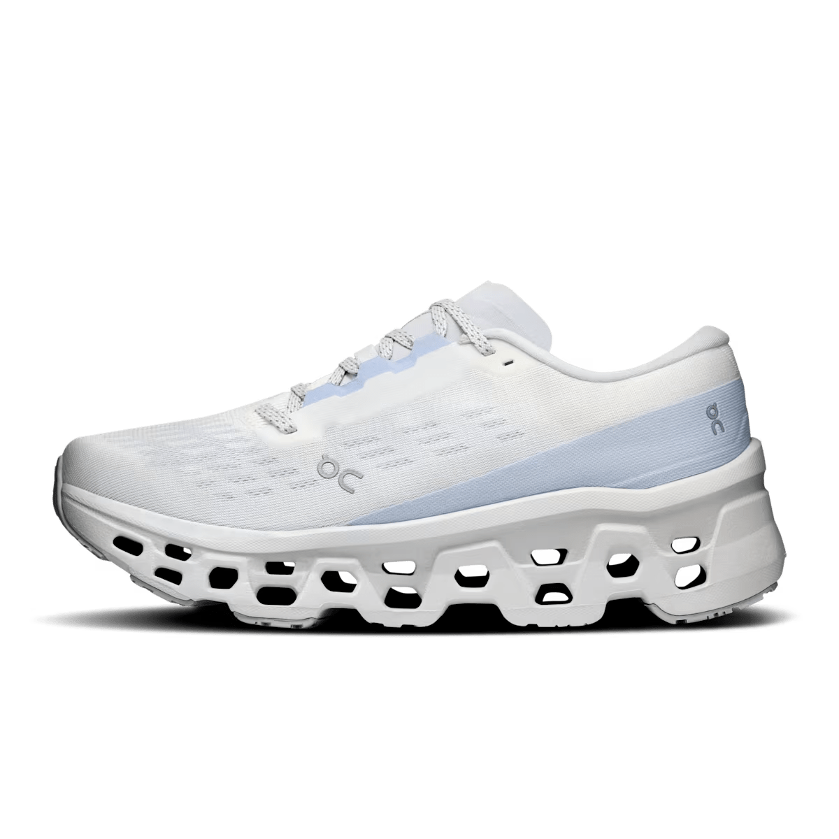 Women's On Cloudmonster 3 running shoe in White Frost - product view 4
