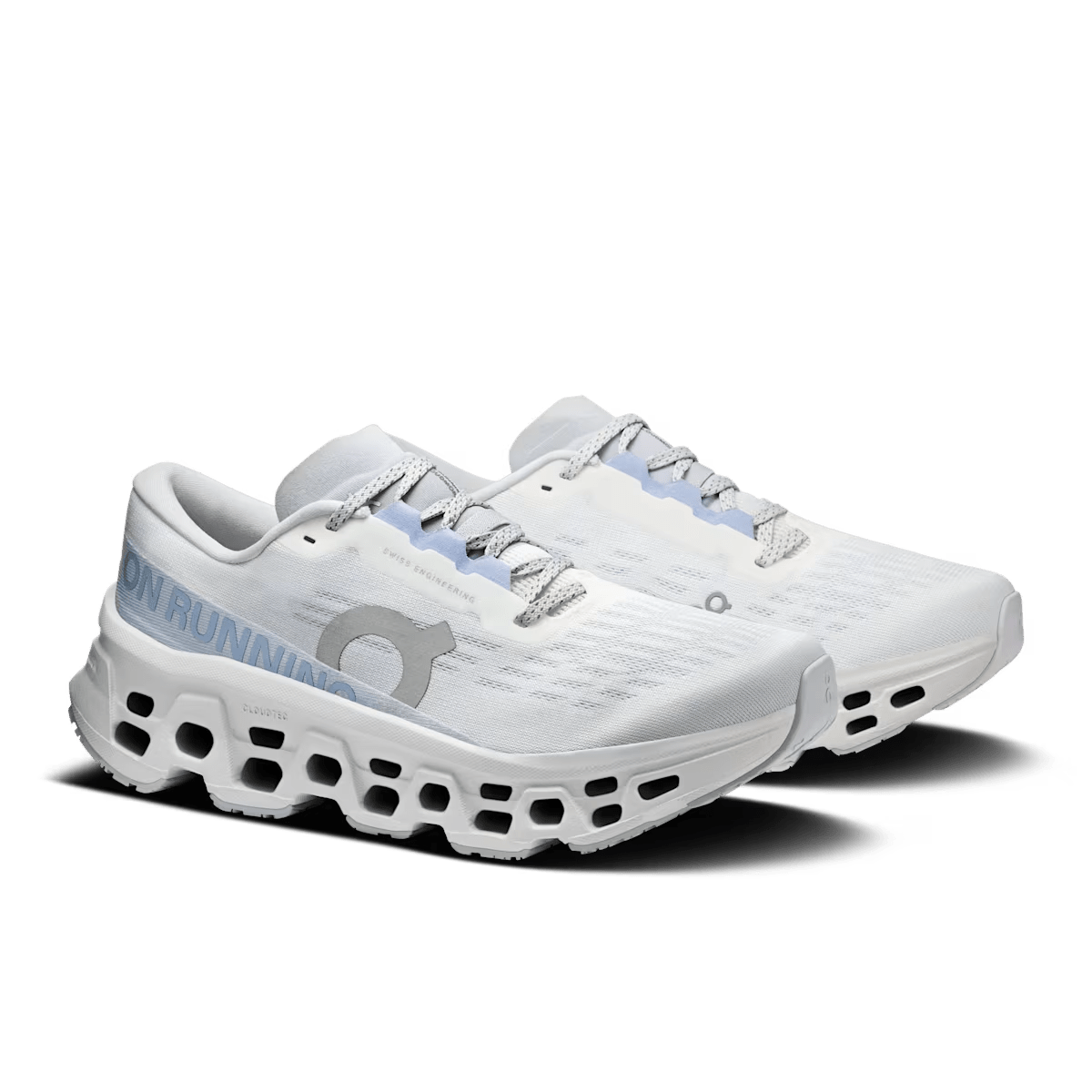 Women's On Cloudmonster 3 running shoe in White Frost - product view 6