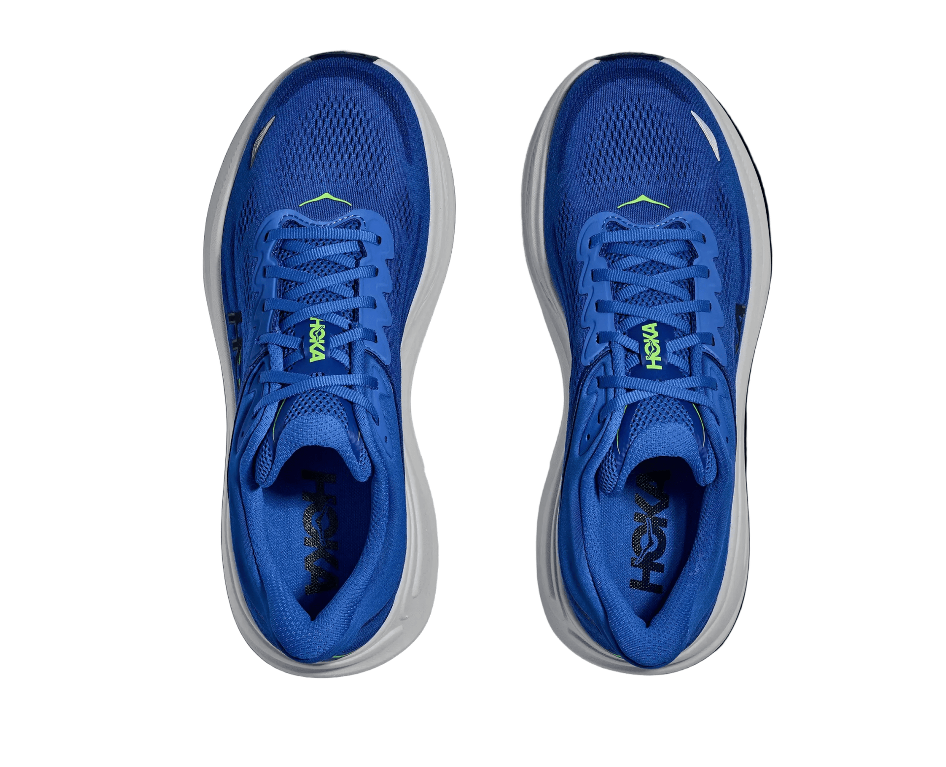 HOKA Bondi 9 Men's Running Shoe - Cobalt Blue/Ultramarine | Maximum Cushion Road Running - Top View