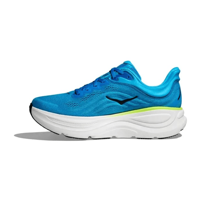 HOKA Bondi 9 Men's Running Shoe - Skyward Blue/Hoka Blue | Maximum Cushion Road Running - Left Side View
