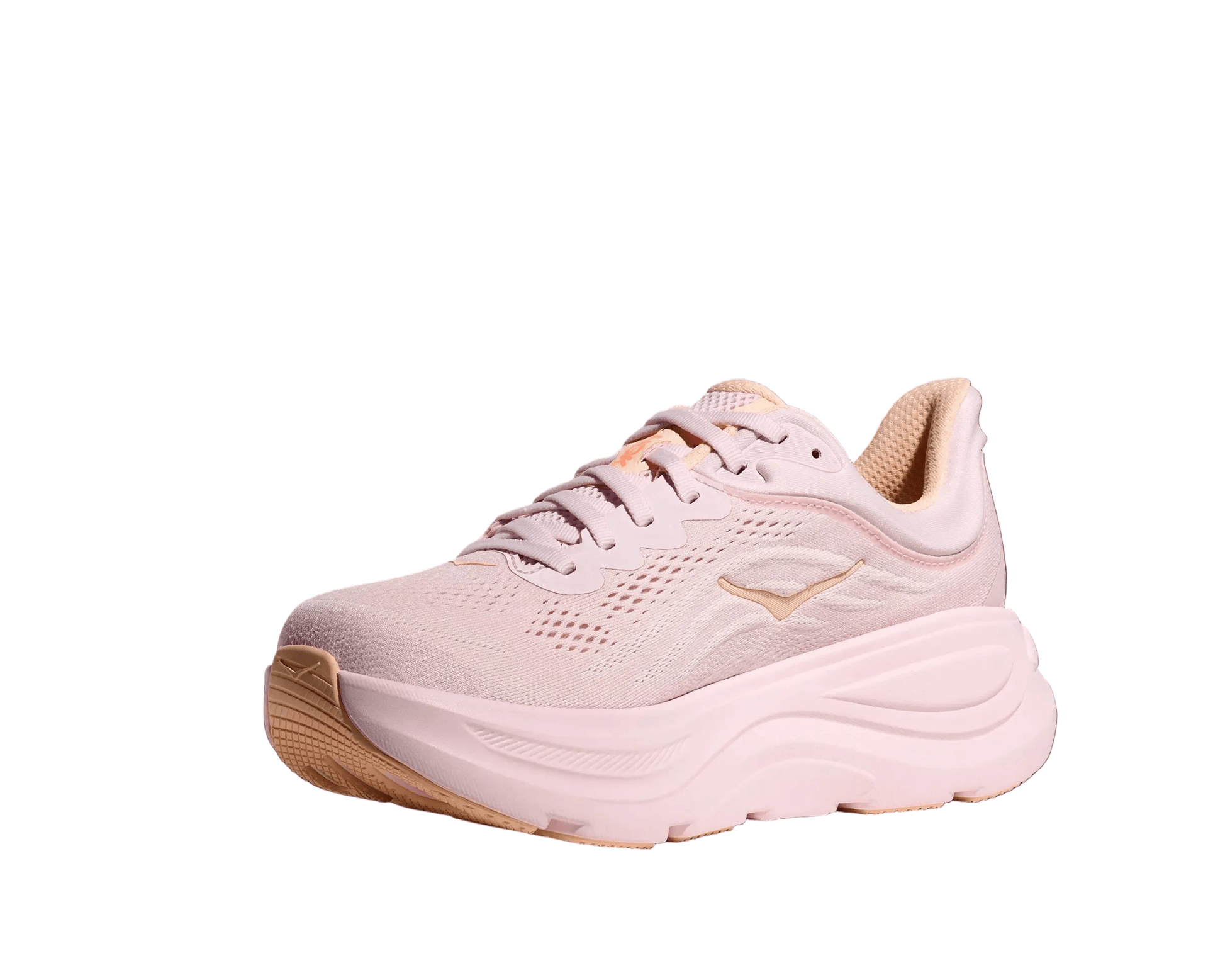 HOKA Bondi 9 Women's Running Shoes - Lilac Cream / Tangerine Glow - View 6