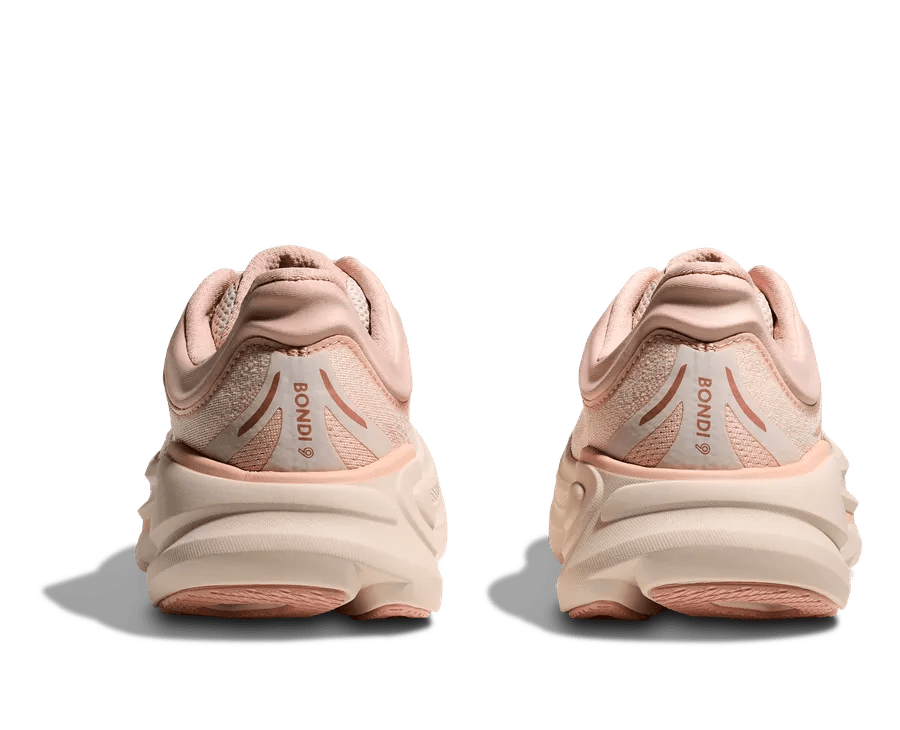 HOKA Bondi 9 Women's Running Shoes - Rose Latte / Rose Cream - View 6