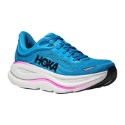 HOKA Bondi 9 Women's Running Shoes - Skyward Blue / Neon Fuchsia - View 6