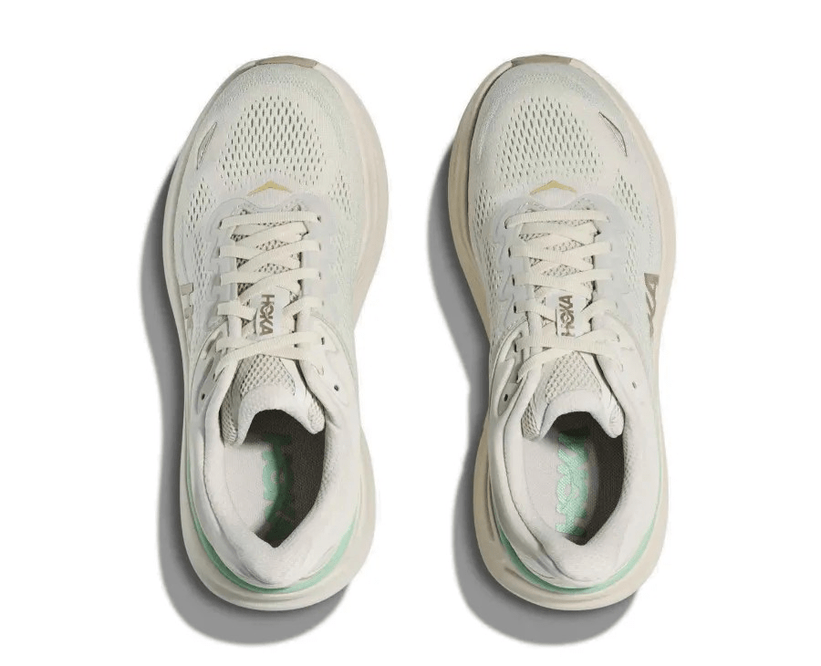 HOKA Bondi 9 Women's Running Shoes - Truffle Salt / Sea Glass - View 2