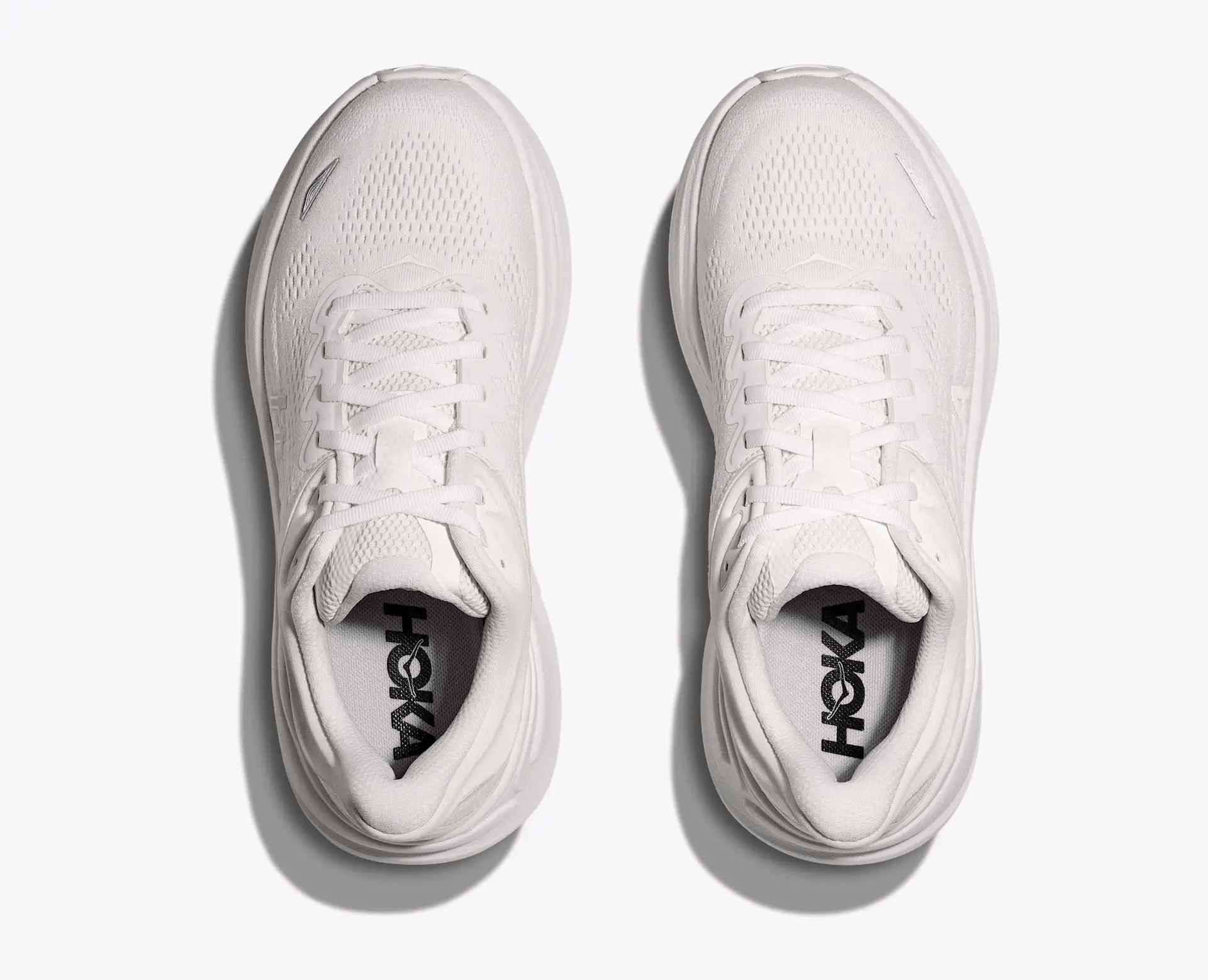 HOKA Bondi 9 Women's Running Shoes - White / White - View 2