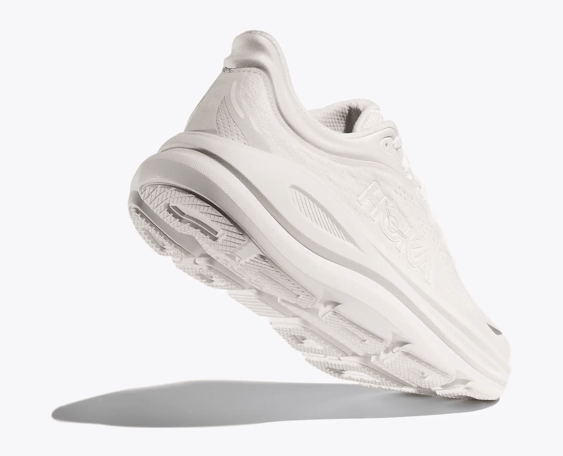 HOKA Bondi 9 Women's Running Shoes - White / White - View 5