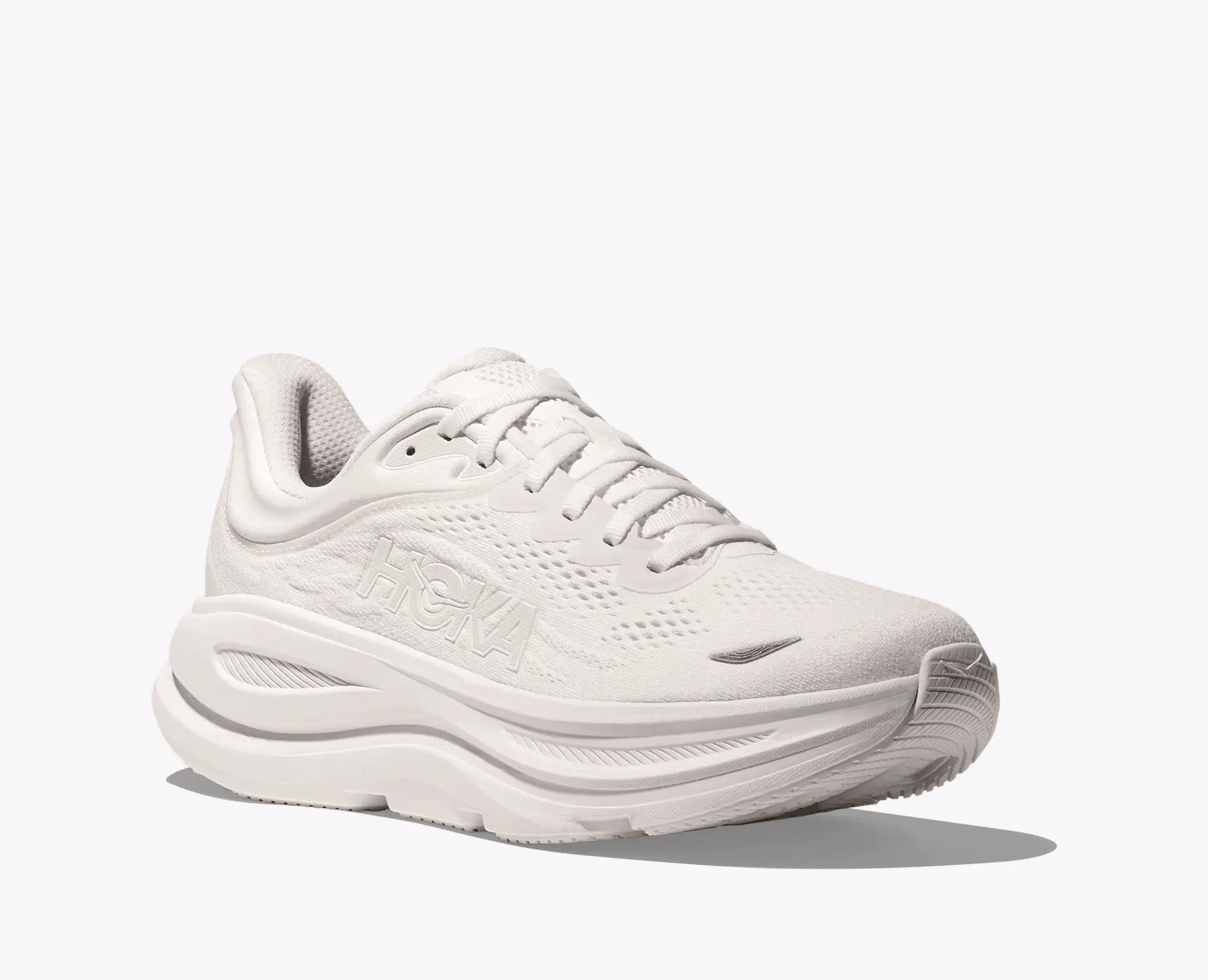 HOKA Bondi 9 Women's Running Shoes - White / White - View 6