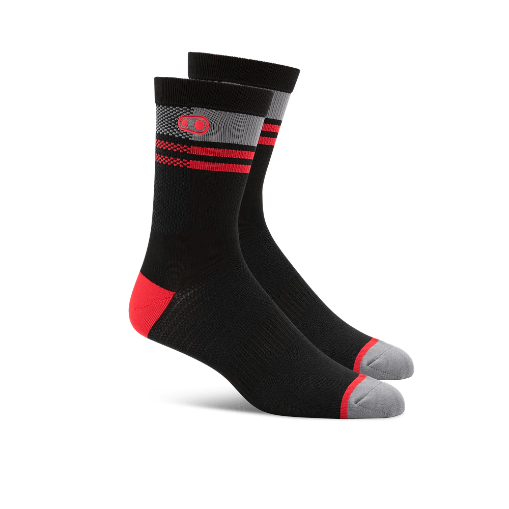 Crankbrothers Icon MTB Socks - Black | Red - 1 - Xciter Sports Apparel
