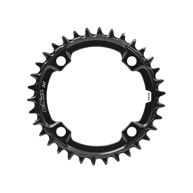 cSixx 104 BCD round 34T chainring in black
