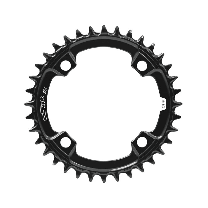 cSixx 104 BCD round 36T chainring in black