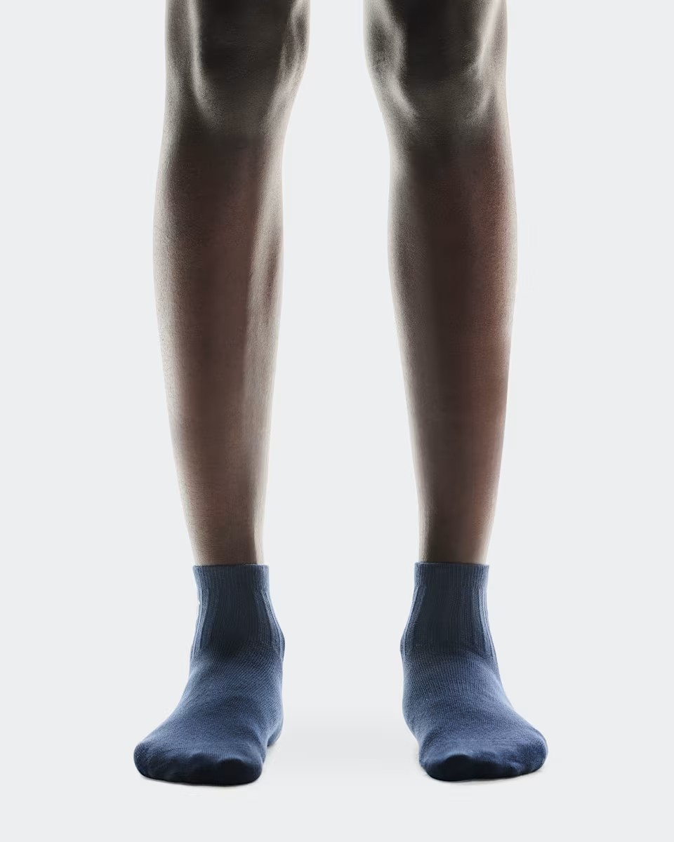 On Logo Socks Mid | 3-Pack | Navy