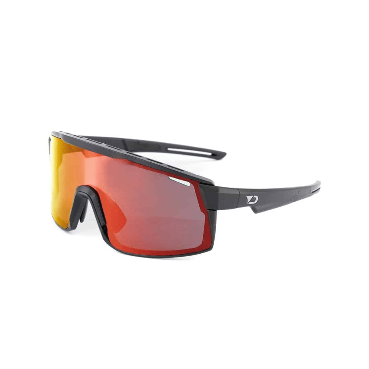 D'Arcs Tundra Sport Sunglasses | Matte Black / Red Revo - 1 - Xciter Sports Apparel