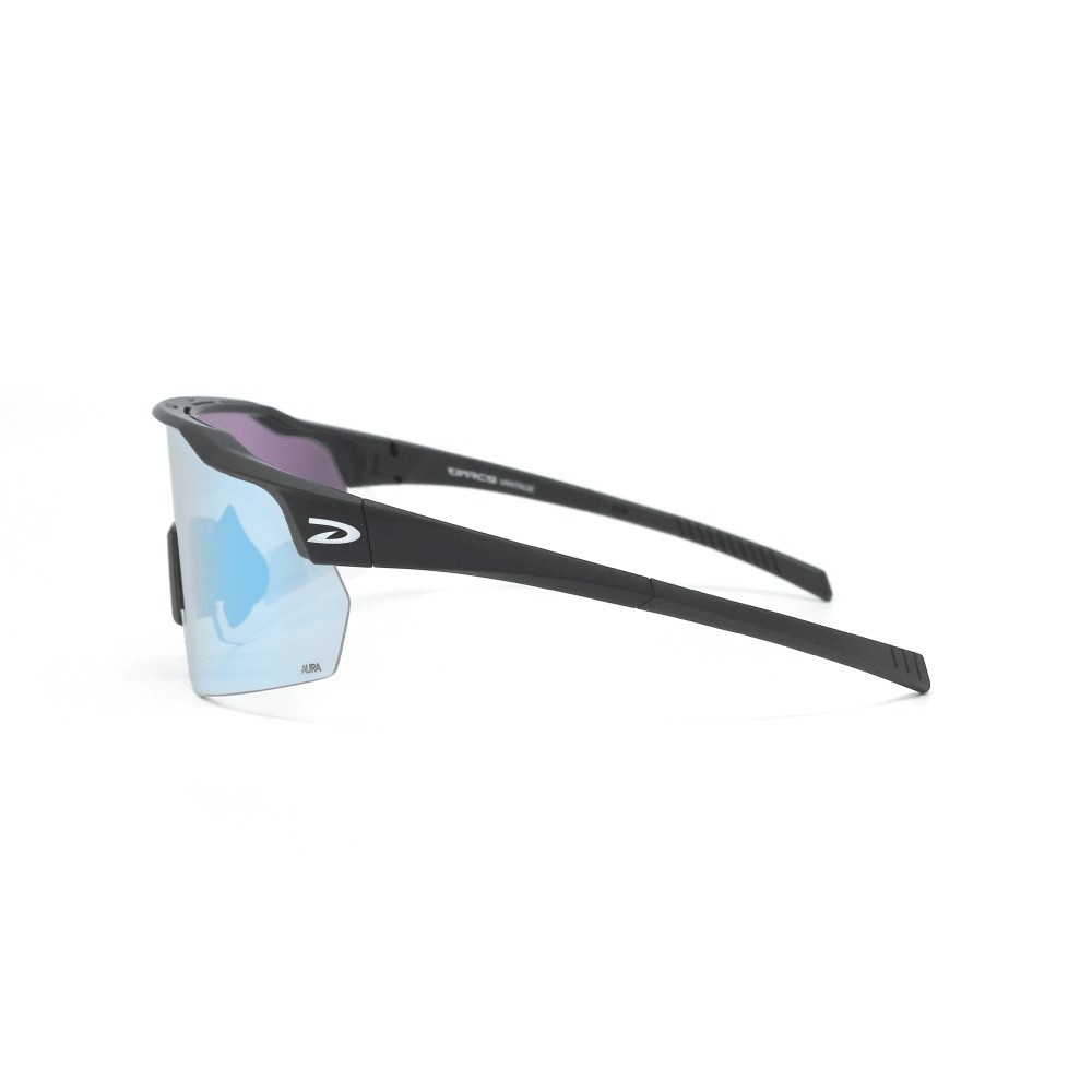 D'Arcs Vantage Sport Sunglasses | Matte Black / Aura HD Ice Blue - 3 - Xciter Sports Apparel