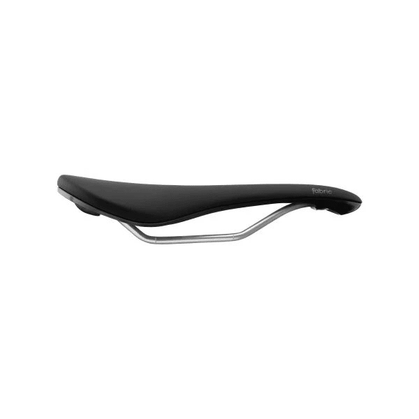 Fabric Scoop Elite Shallow 142 mm saddle in black, side profile