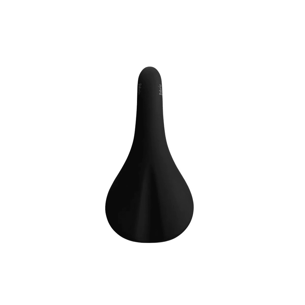 Fabric Scoop Elite Shallow 142 mm saddle in black, top view
