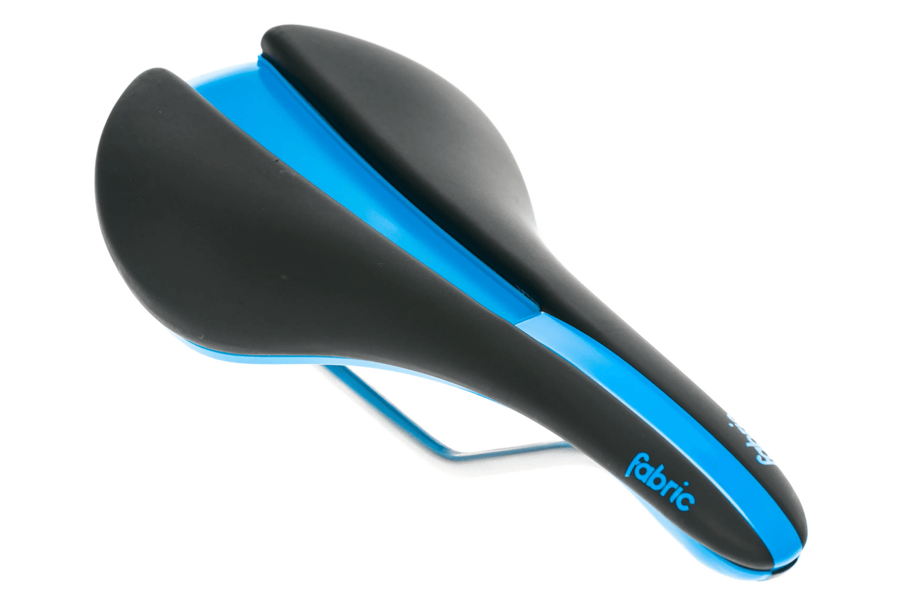 Fabric Line Elite Shallow 142mm Saddle - Black | Blue - 1 - Xciter Sports Apparel