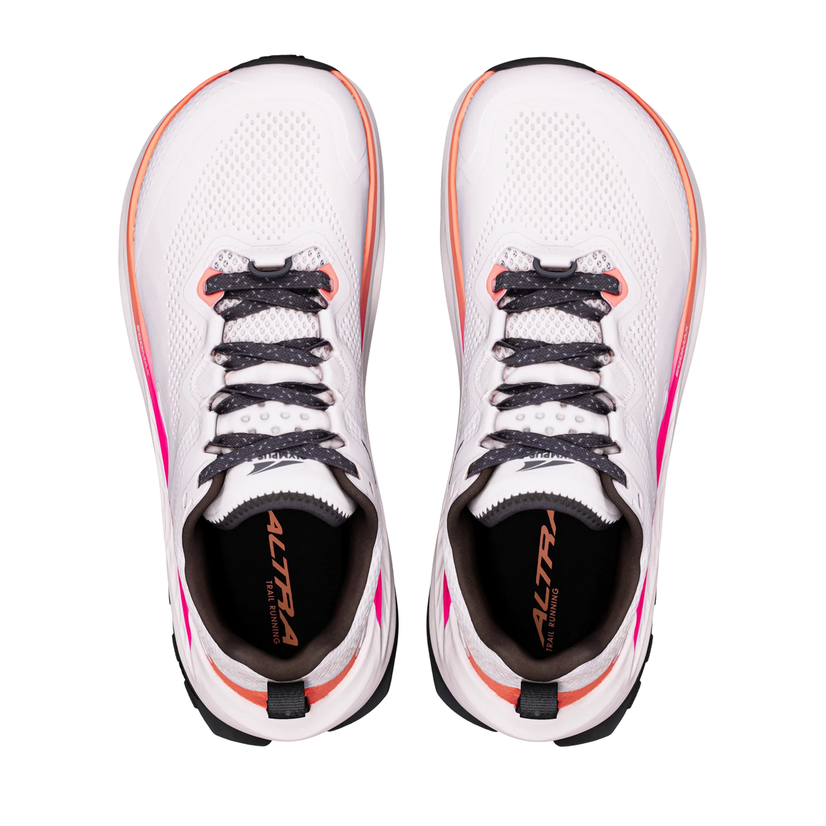 Altra Olympus 7 Women's trail running shoe Coconut Cream and Pink Glow product view