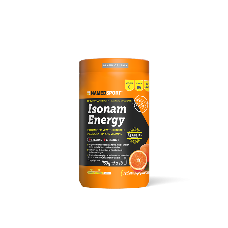NamedSport Isonam Energy | Isotonic Drink Powder | Orange 480g