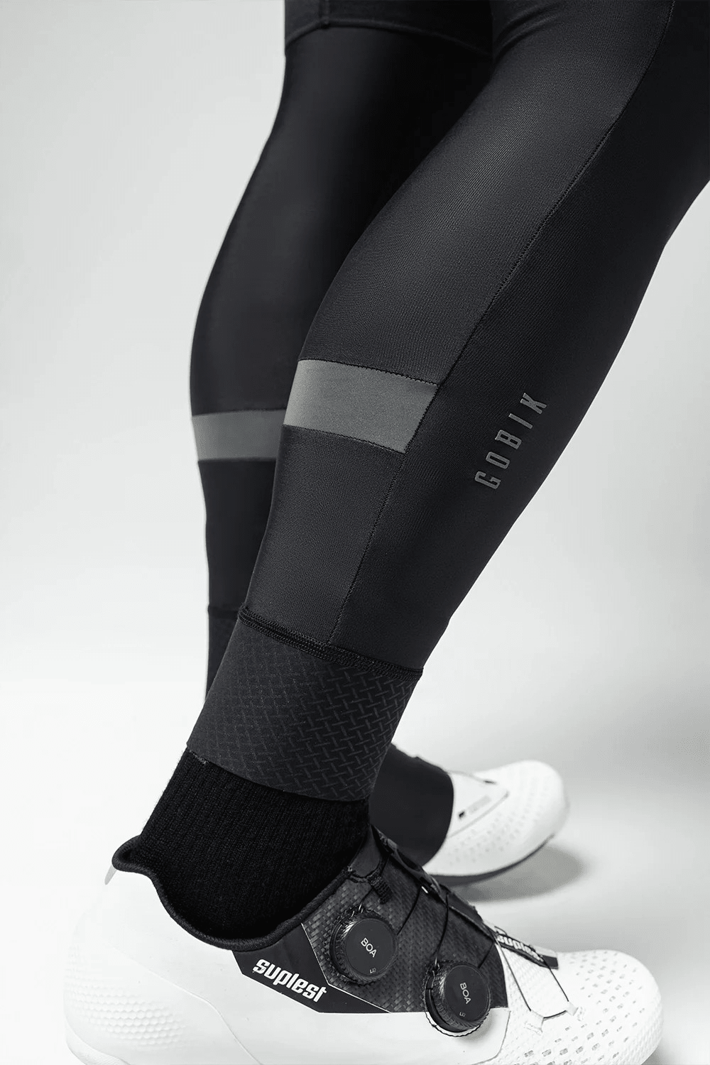 Gobik Kaba Pitch Black Thermal Leg Warmers | Unisex - 5 - Xciter Sports Apparel