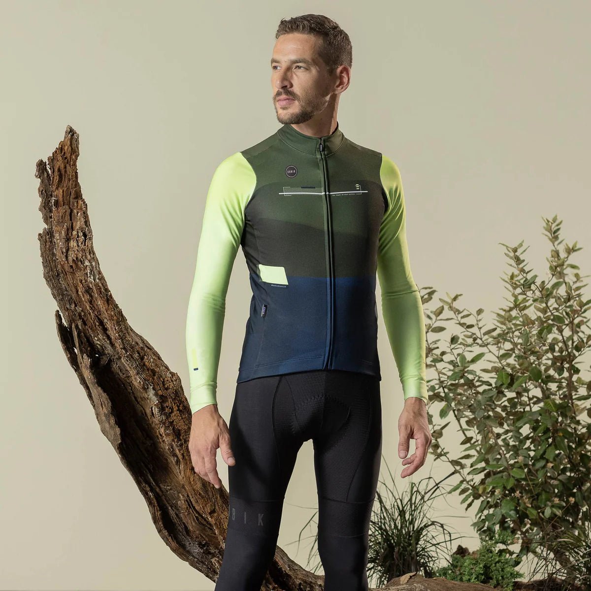 Gobik Men's Baffin Long - Sleeve Cycling Jersey | Cobble - 3 - Xciter Sports Apparel