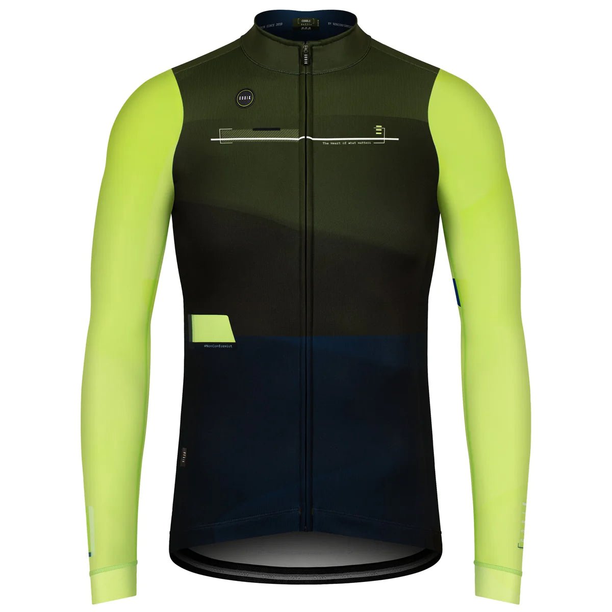 Gobik Men's Baffin Long - Sleeve Cycling Jersey | Cobble - 1 - Xciter Sports Apparel