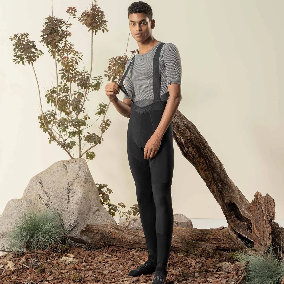 Gobik Men's Bib Tight Limited 5.0 | Black | Thermal Winter Cycling Tights - 3 - Xciter Sports Apparel