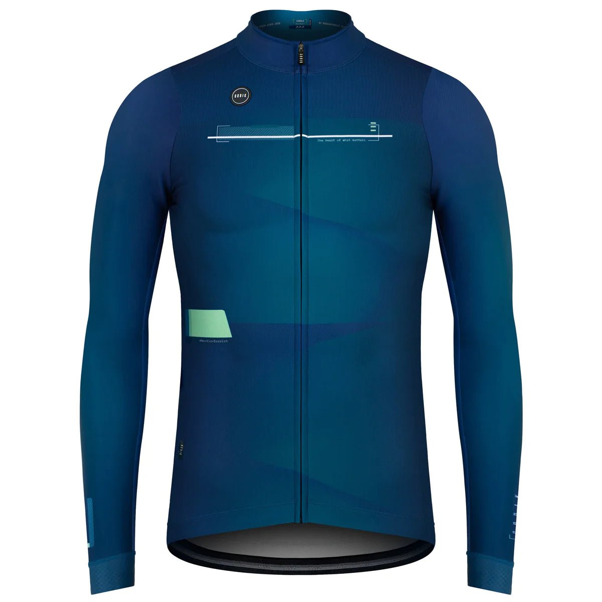Gobik Men's Harbor Long - Sleeve Cycling Jersey | Cobble | Thermal Training Top - 1 - Xciter Sports Apparel