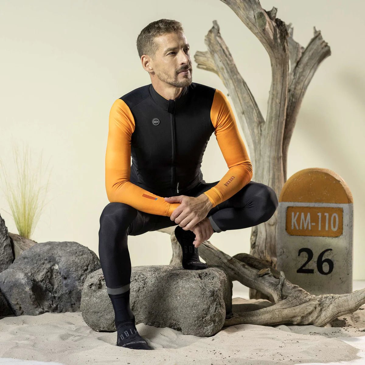 Gobik Men's Light Jacket – Mist Blend Russet | Cycling Wind & Rain Jacket - 3 - Xciter Sports Apparel