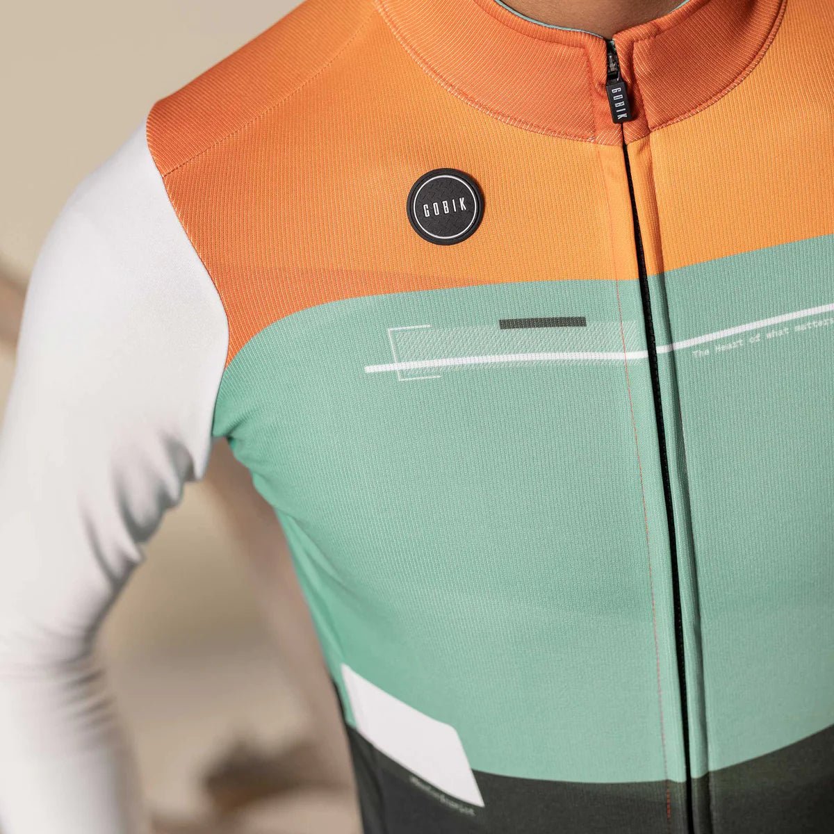 Gobik Men's Long Sleeve Jersey | Cobble Hunter | Thermal Cycling Top - 4 - Xciter Sports Apparel