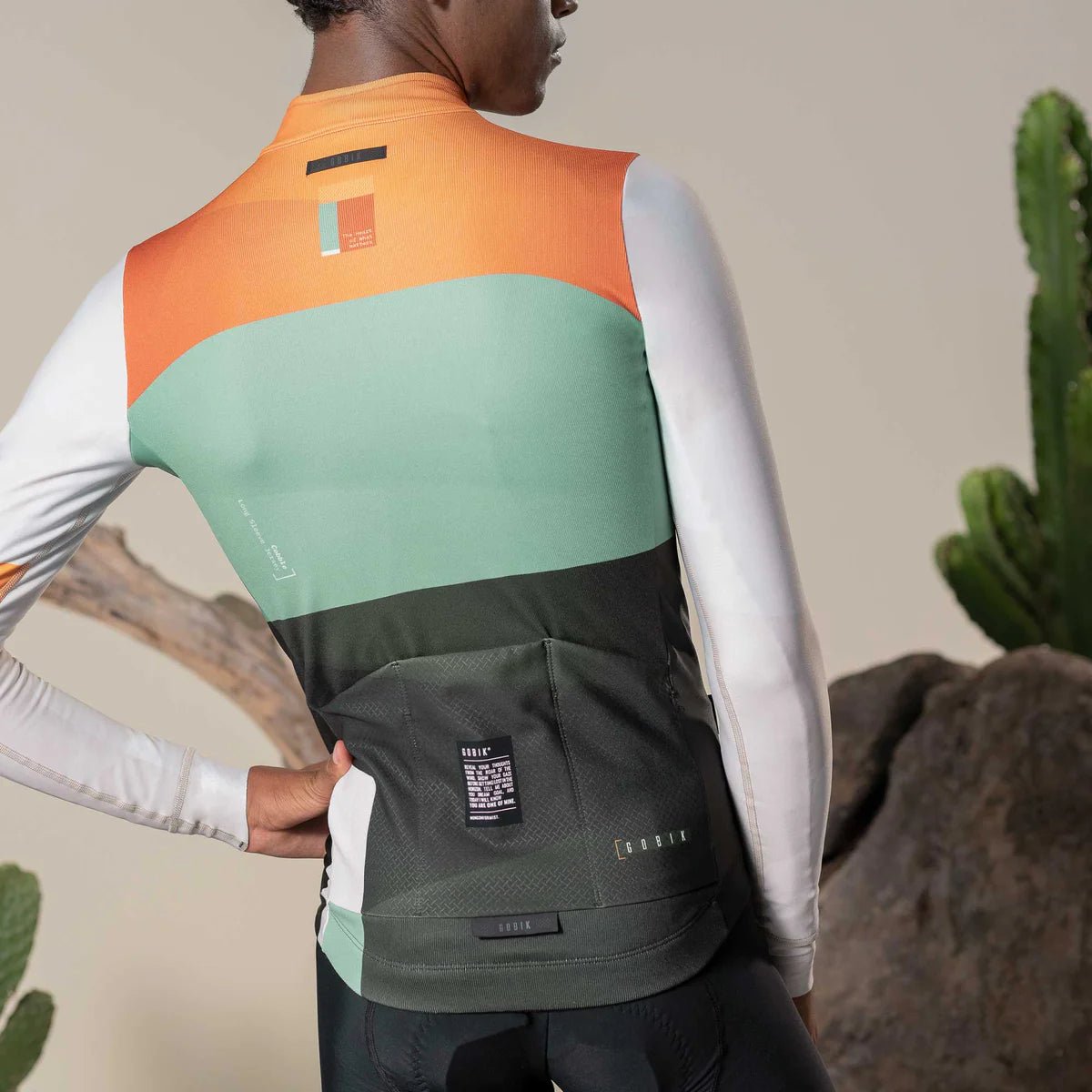 Gobik Men's Long Sleeve Jersey | Cobble Hunter | Thermal Cycling Top - 3 - Xciter Sports Apparel