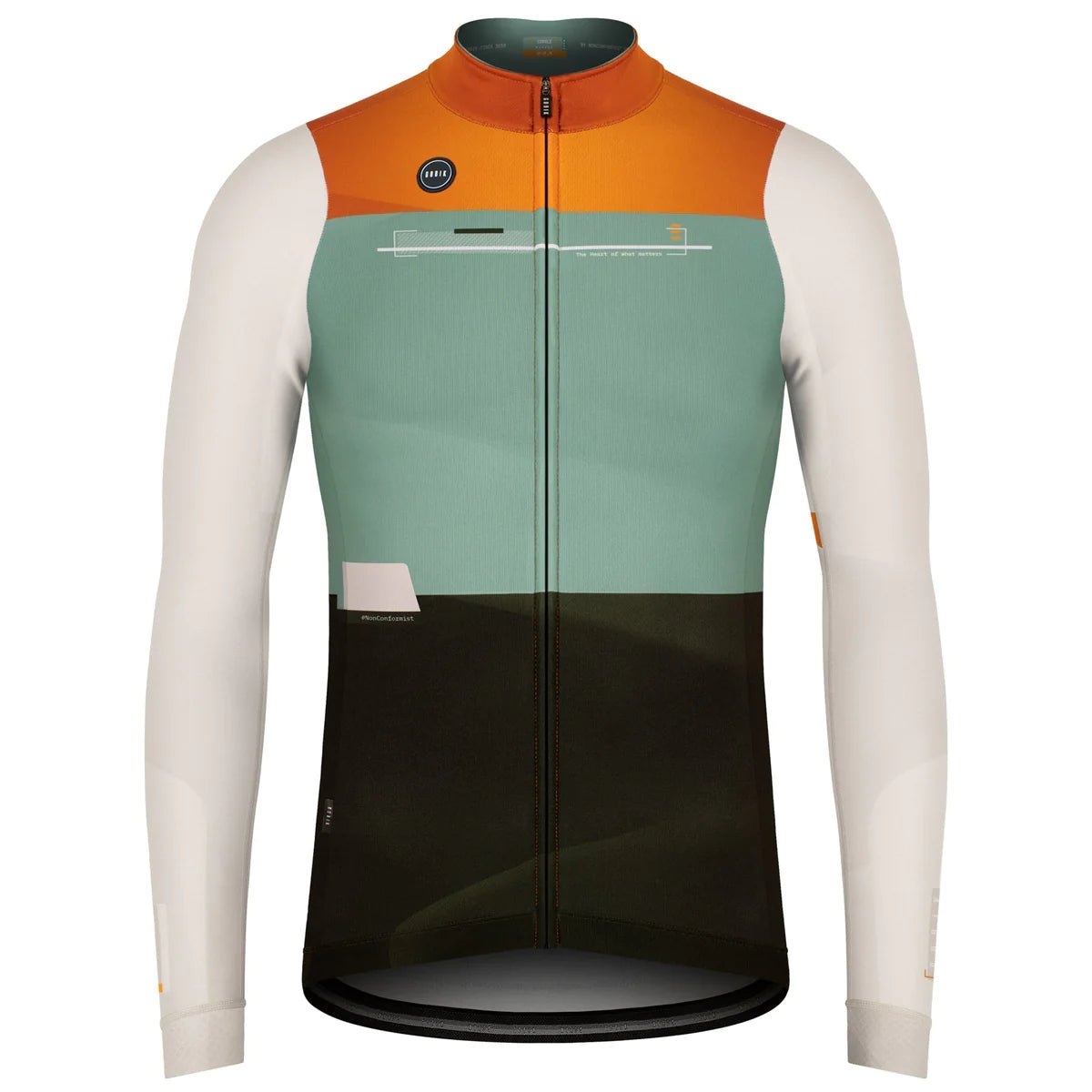 Gobik Men's Long Sleeve Jersey | Cobble Hunter | Thermal Cycling Top - 1 - Xciter Sports Apparel