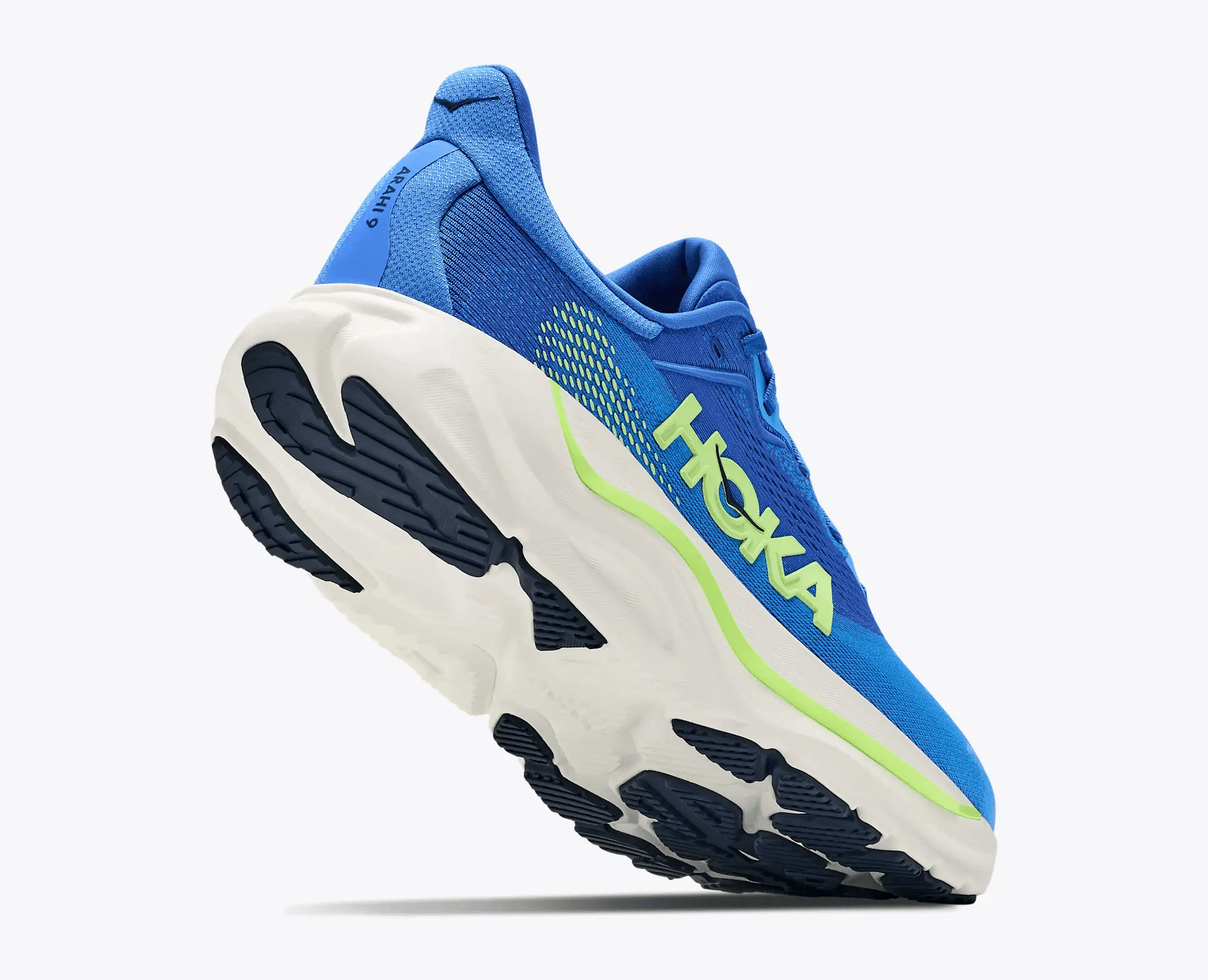 HOKA Arahi 9 men's stability running shoes – Virtual Blue / Soft Cobalt – lateral side view