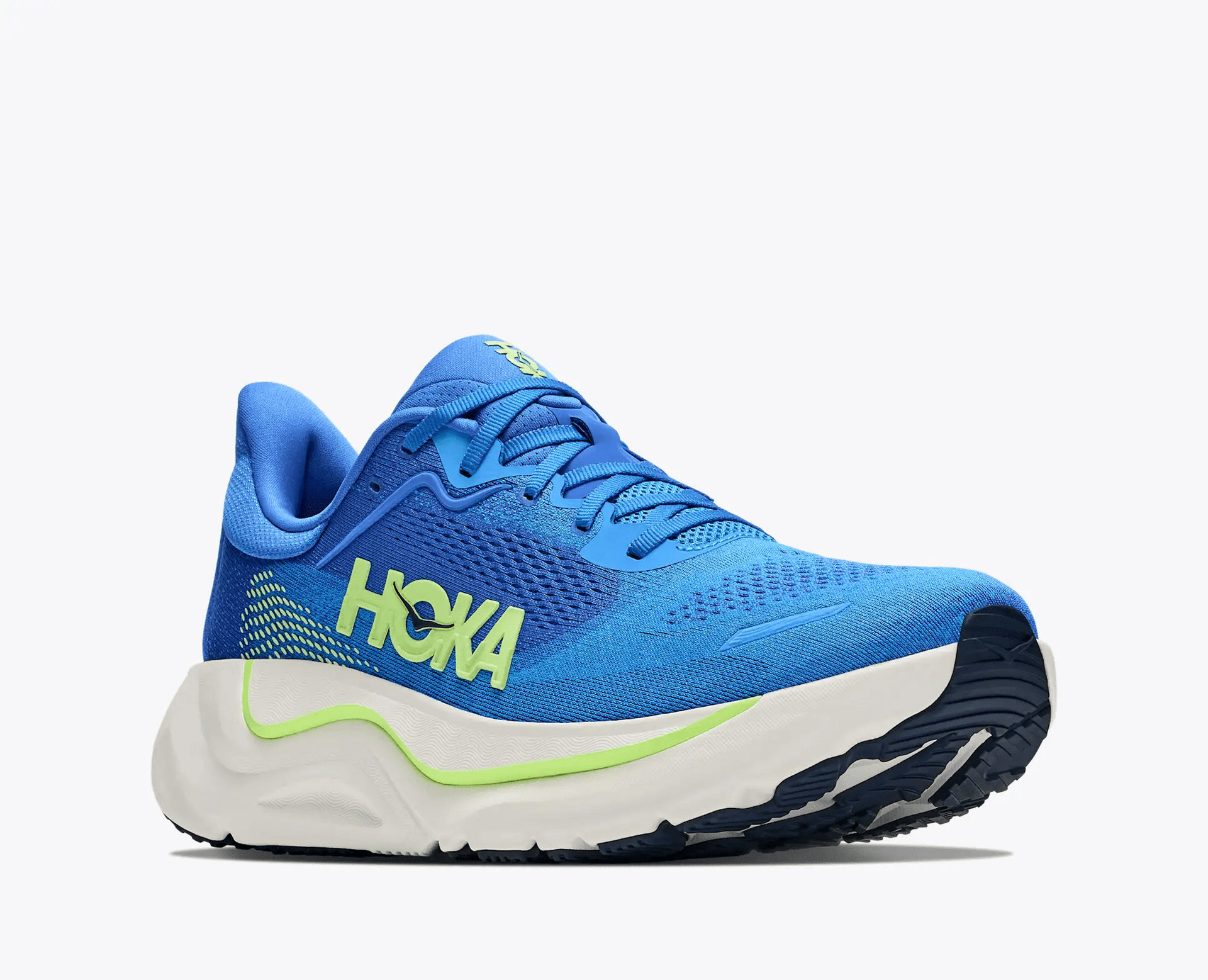 HOKA Arahi 9 men's stability running shoes – Virtual Blue / Soft Cobalt – heel view