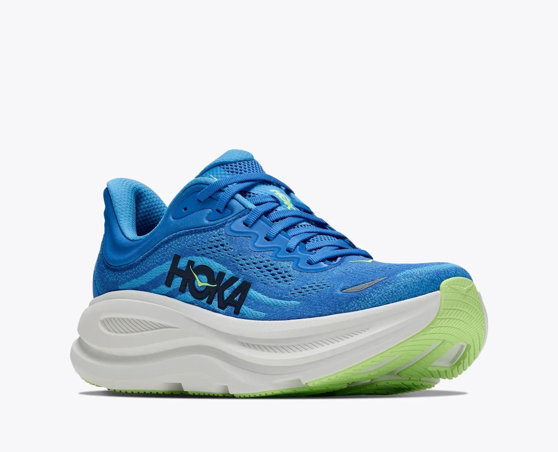 HOKA Bondi 9 Men's Running Shoe - Virtual Blue/Soft Cobalt | Maximum Cushion Road Running - Right Outer View