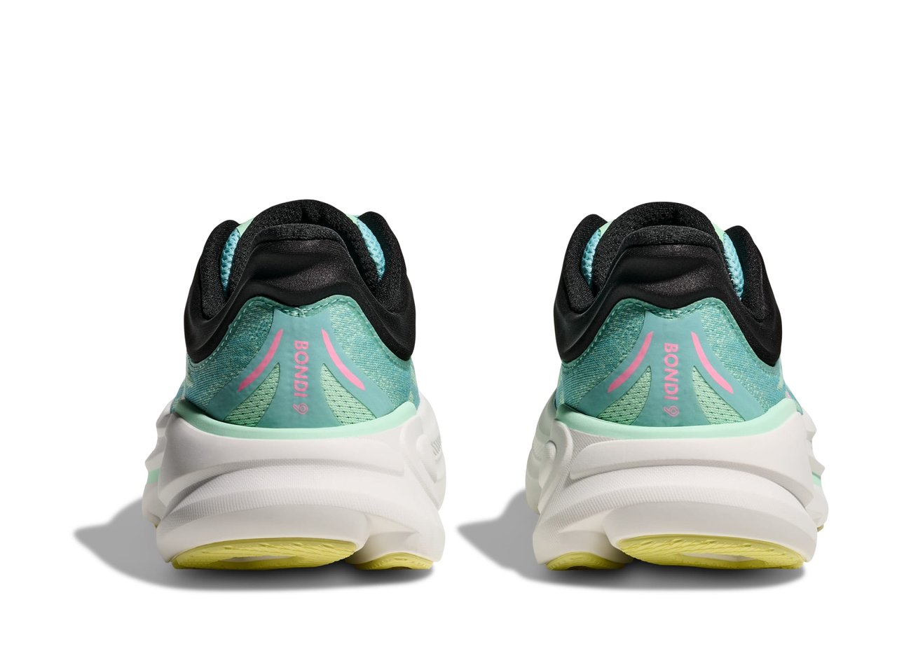 HOKA Bondi 9 Women's Running Shoes - Blue Spark / Mint Fluorite - View 5