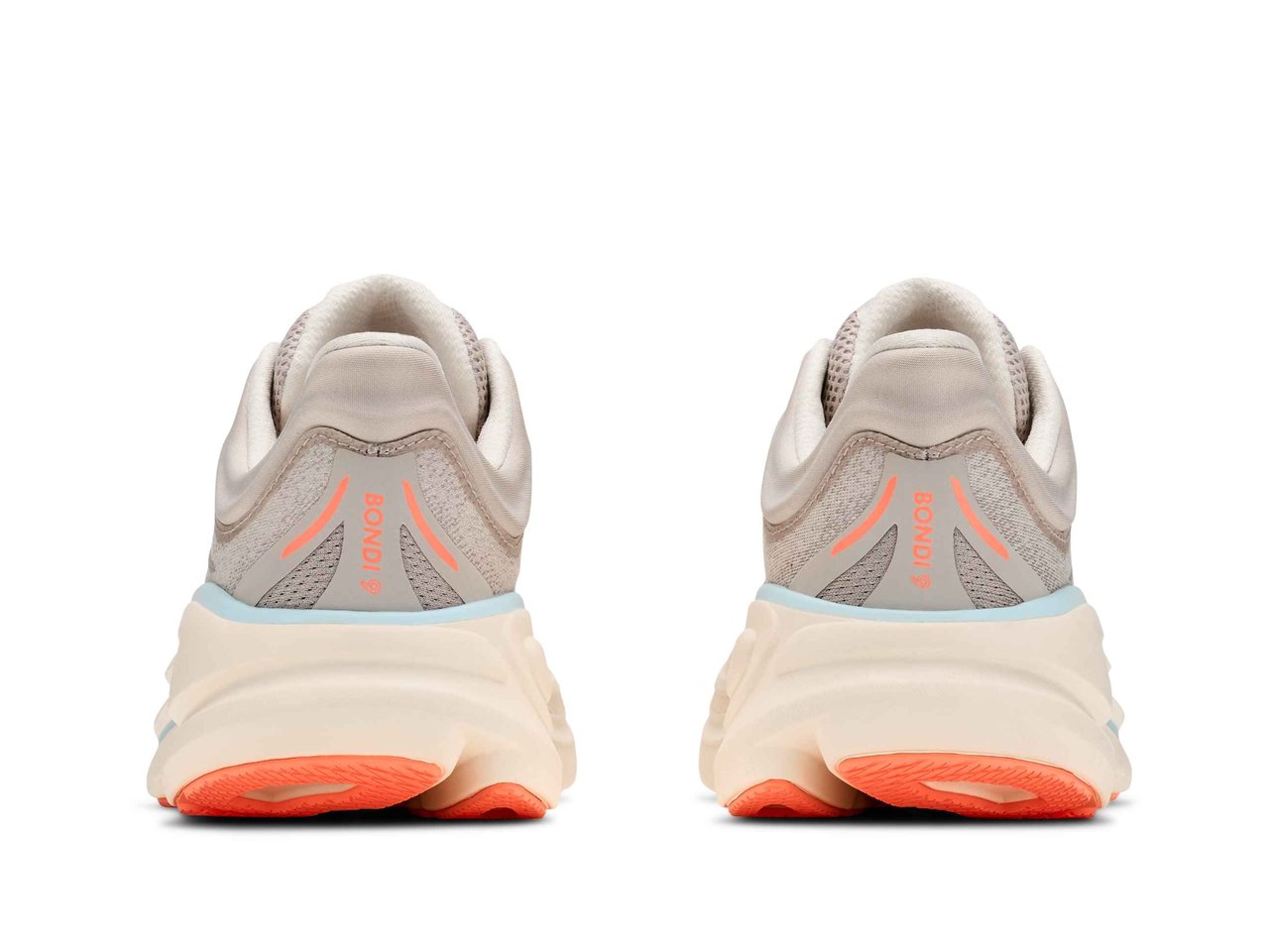 HOKA Bondi 9 Women's Running Shoes - River Rock Grey / Mineral Ore - View 5