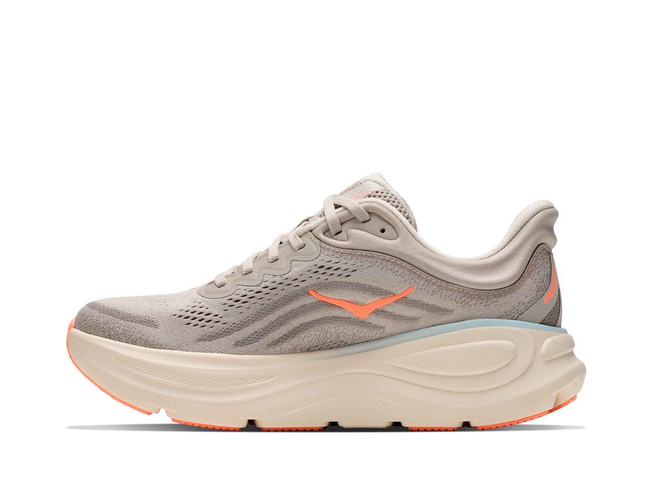 HOKA Bondi 9 Women's Running Shoes - River Rock Grey / Mineral Ore - View 8