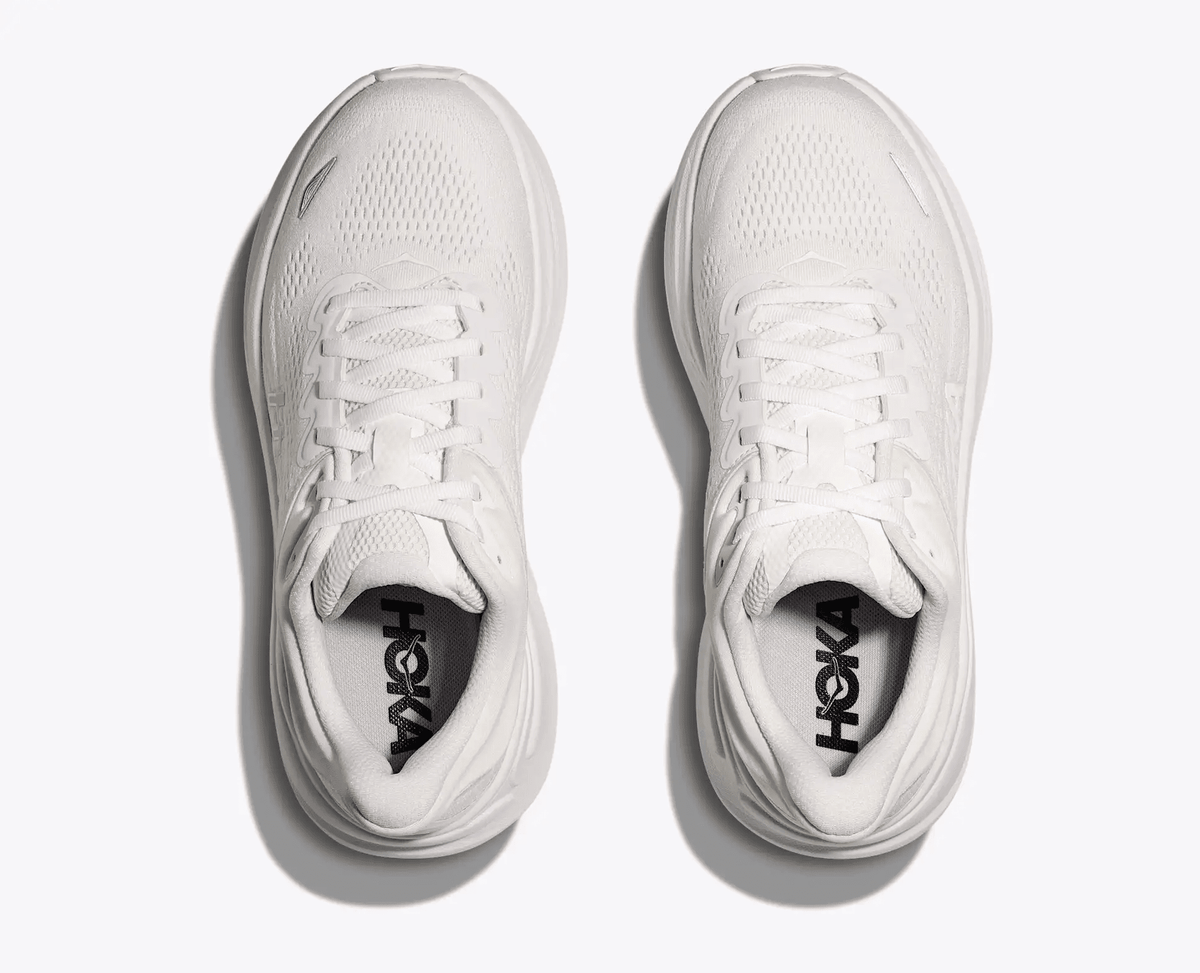 HOKA Bondi 9 Women's Running Shoes - White / White - View 2