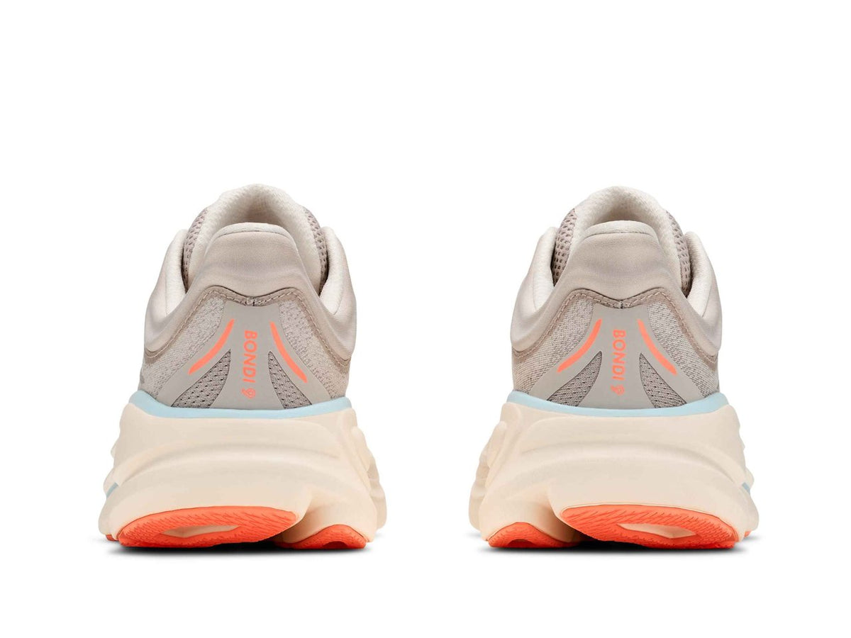 HOKA Bondi 9 Women's Running Shoes - River Rock Grey / Mineral Ore - View 5