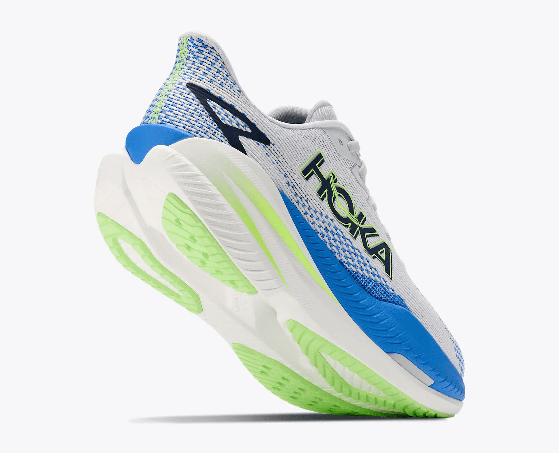 HOKA Mach X 3 men's plated running shoes – Cosmic Grey / Virtual Blue – product image 4
