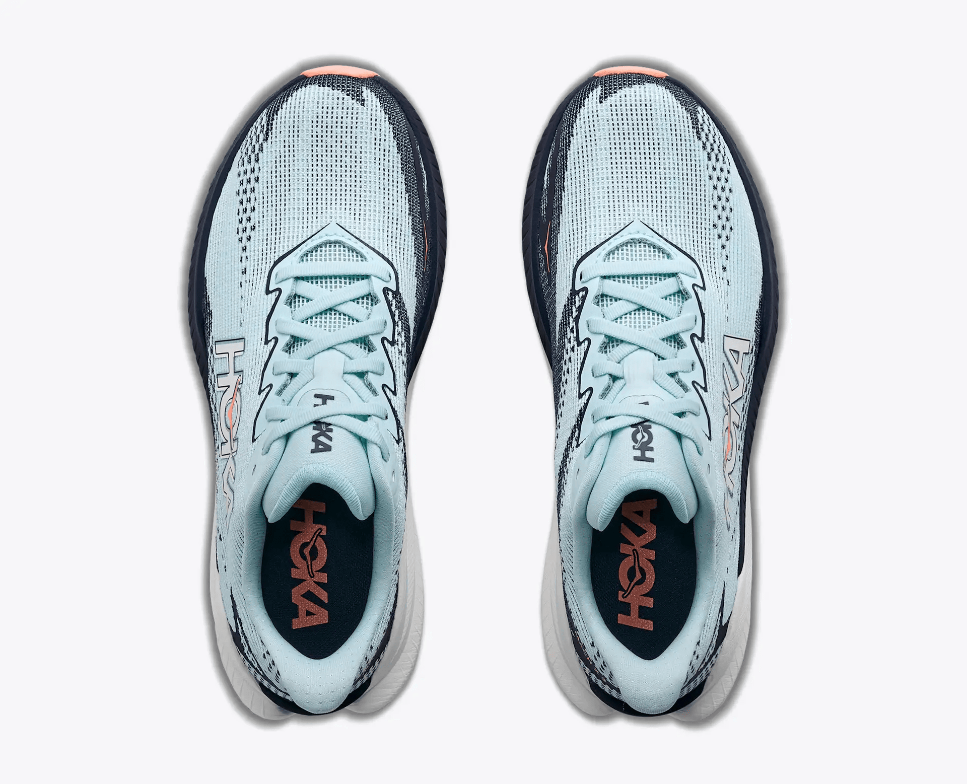 HOKA Mach X 3 women's plated running shoes – Glimmering Blue / Varsity Navy – product image 2