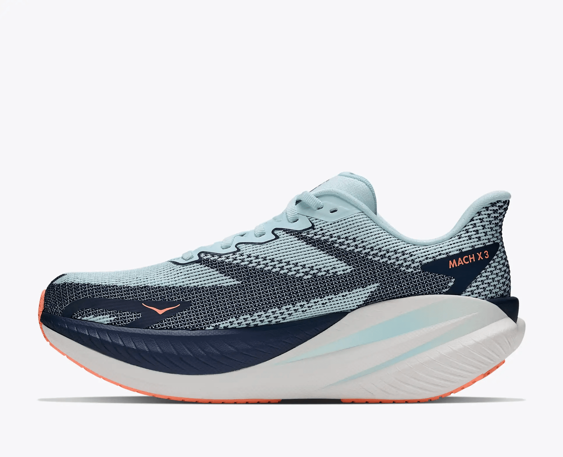 HOKA Mach X 3 women's plated running shoes – Glimmering Blue / Varsity Navy – product image 8
